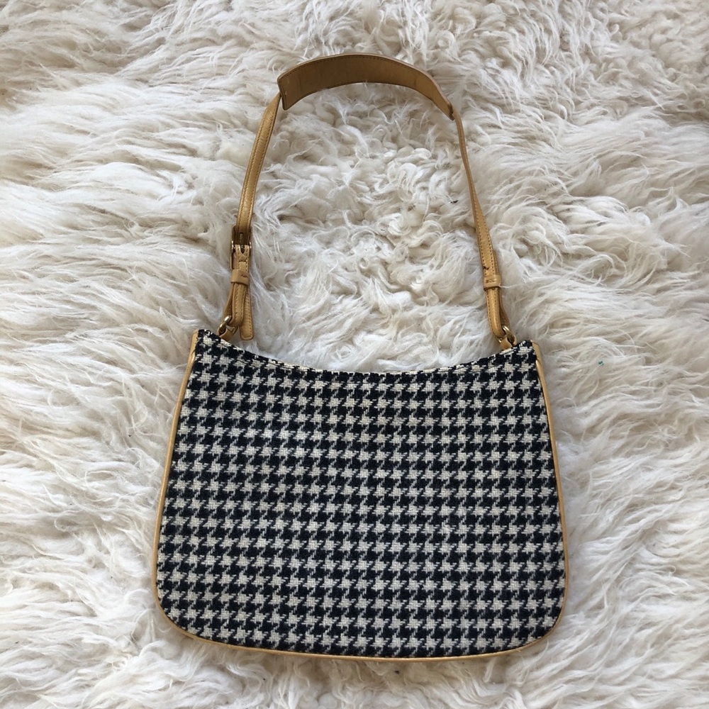 90s houndstooth coach bag